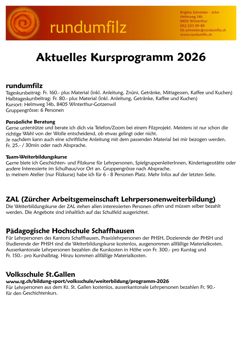 Kursprogramm Seite 1